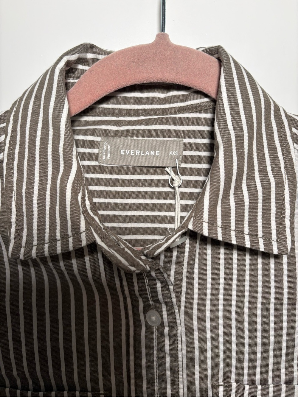 Everlane The Daytripper Shirtdress Kalamata/canvas tan XXS NWT - Picture 5 of 11